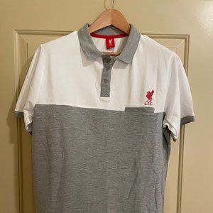 white Liverpool FC polo Large